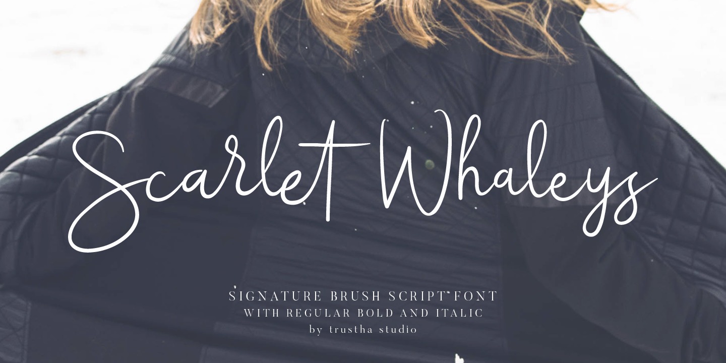 Пример шрифта Scarlet Whaleys #1